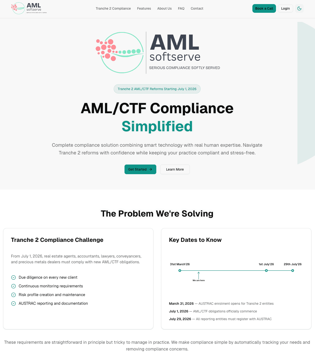 AML SoftServe360 — Multi-tenant Compliance SaaS Platform — project overview